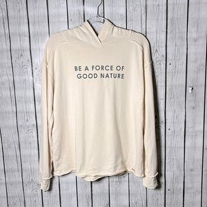 Peace love world pull over French Terry  hoodie size XS